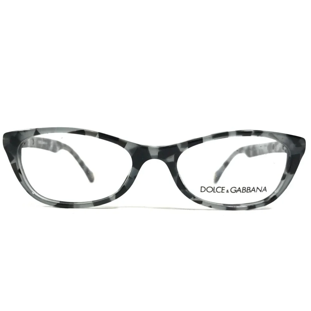 Dolce & Gabbana Eyeglasses Frames DD1218 1779 Black Grey Tortoise 49-17-135